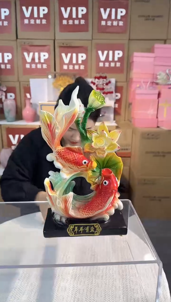 【闪购商品】琉璃昕洋花器I-品7