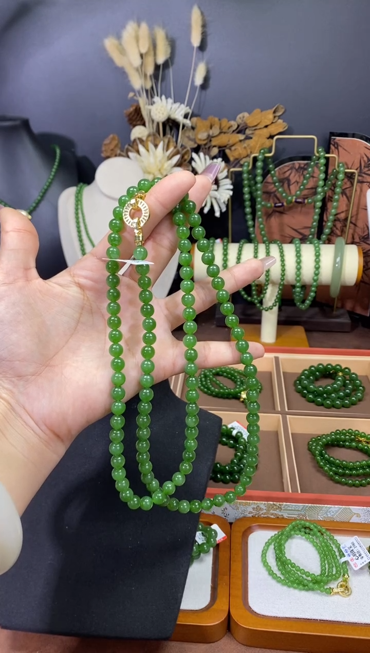 【闪购商品】和田玉（碧玉）颈饰未镶嵌8-108