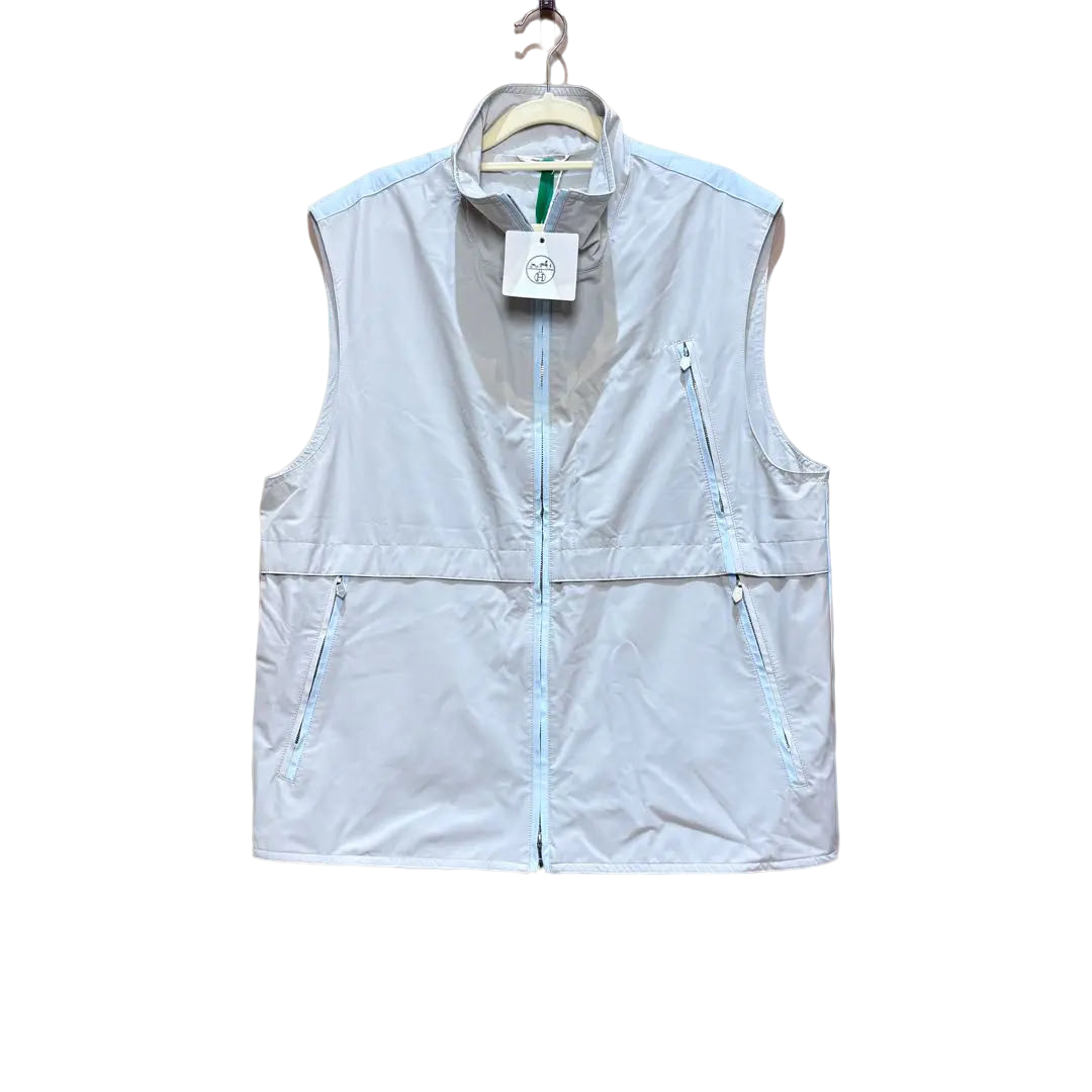 99新 Hermes/爱马仕 蔚蓝/无袖上衣外套50码/LZ1210H995