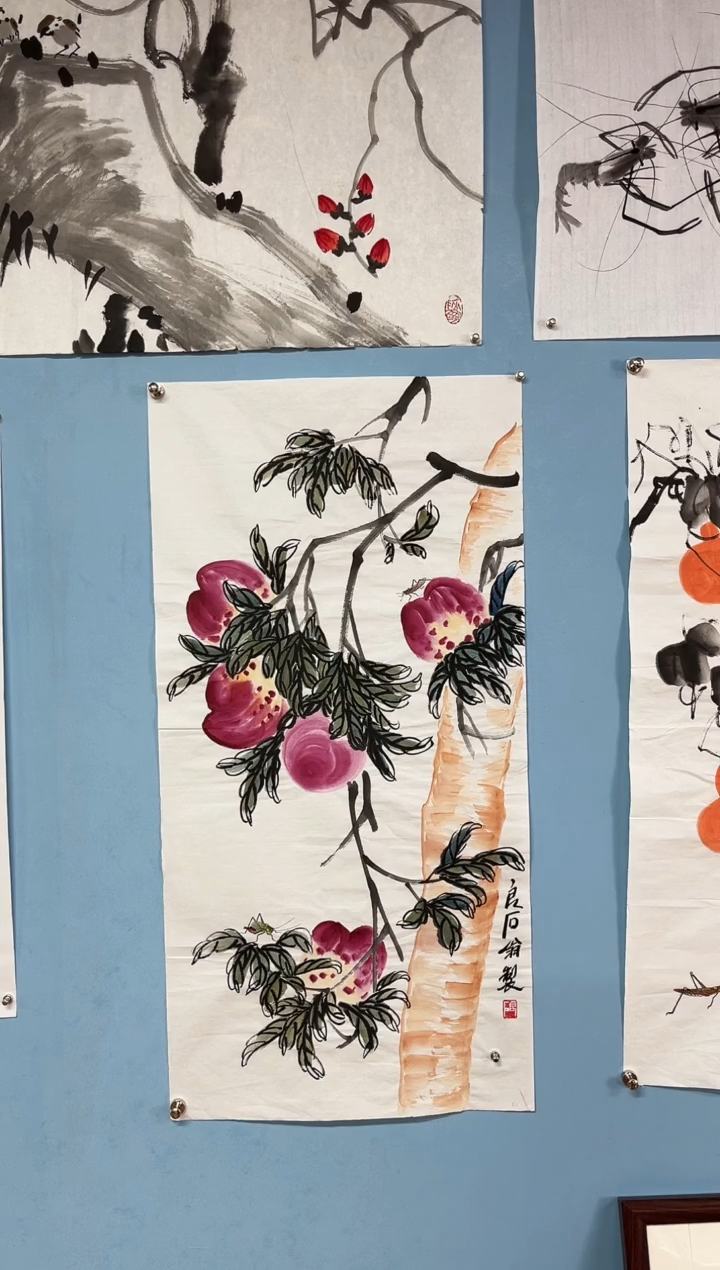 【闪购商品】国画武天庆寿桃图
