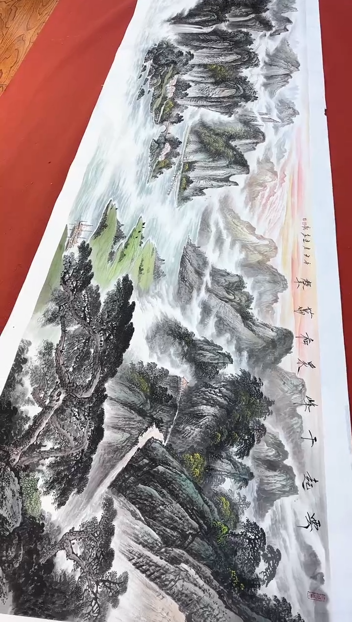 【闪购商品】国画周建真老师亲笔绘画作品29-103