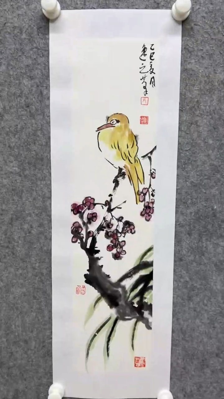 国画写意画花鸟画手绘