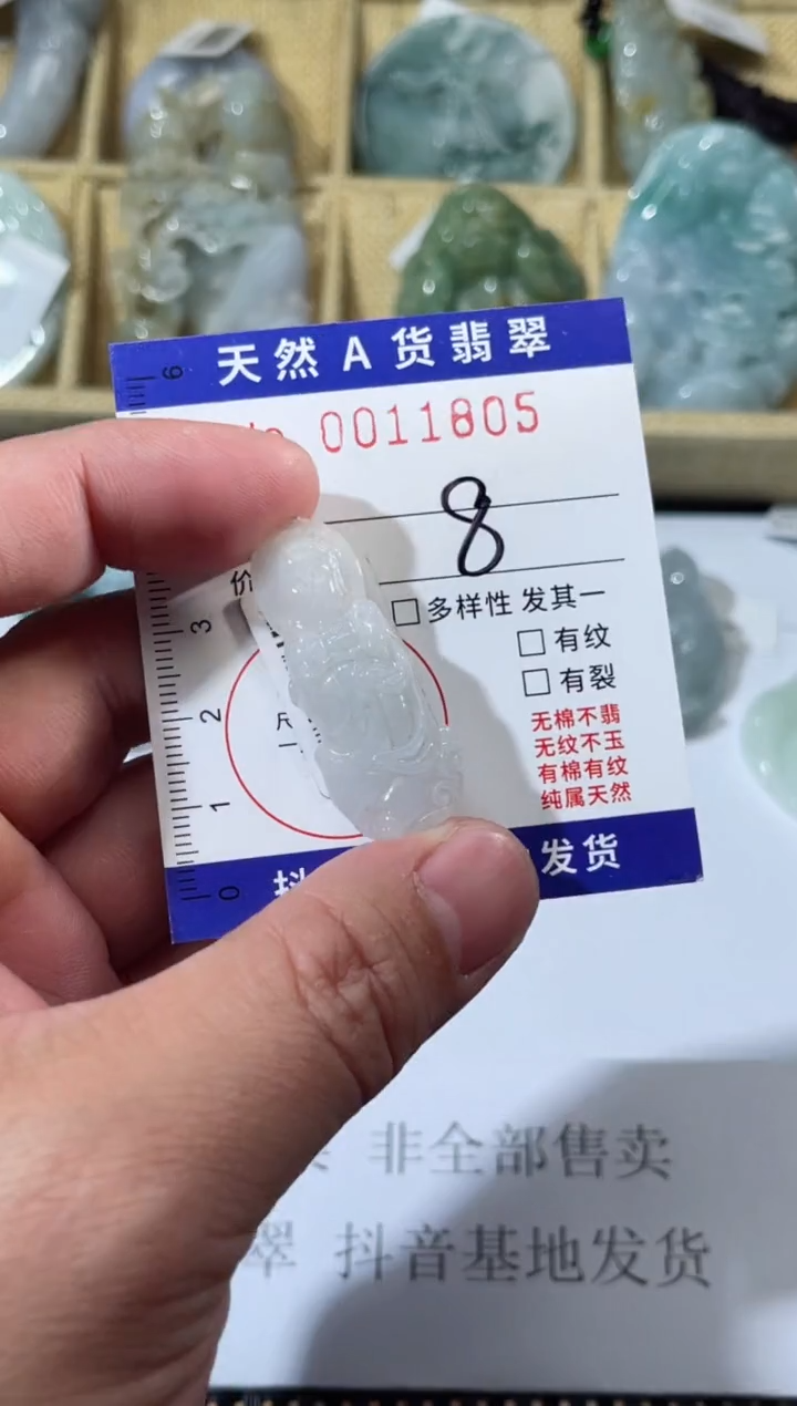 【闪购商品】翡翠颈饰未镶嵌天然缅甸A货翡翠（多样性发货）小观音