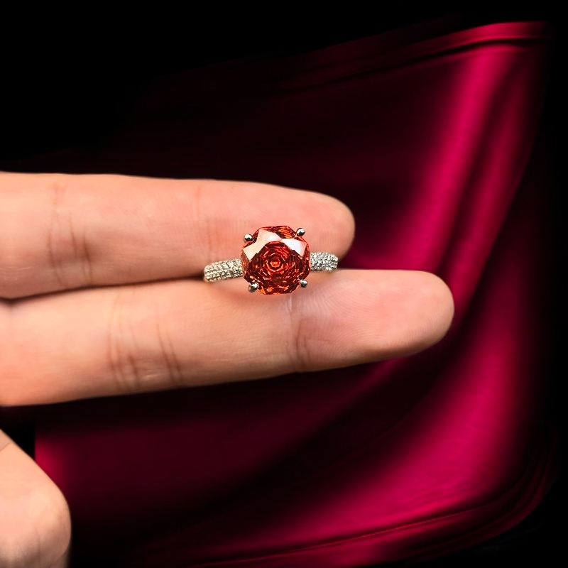  如懿高订310-轻奢彩色幻彩芬达精切合金戒指