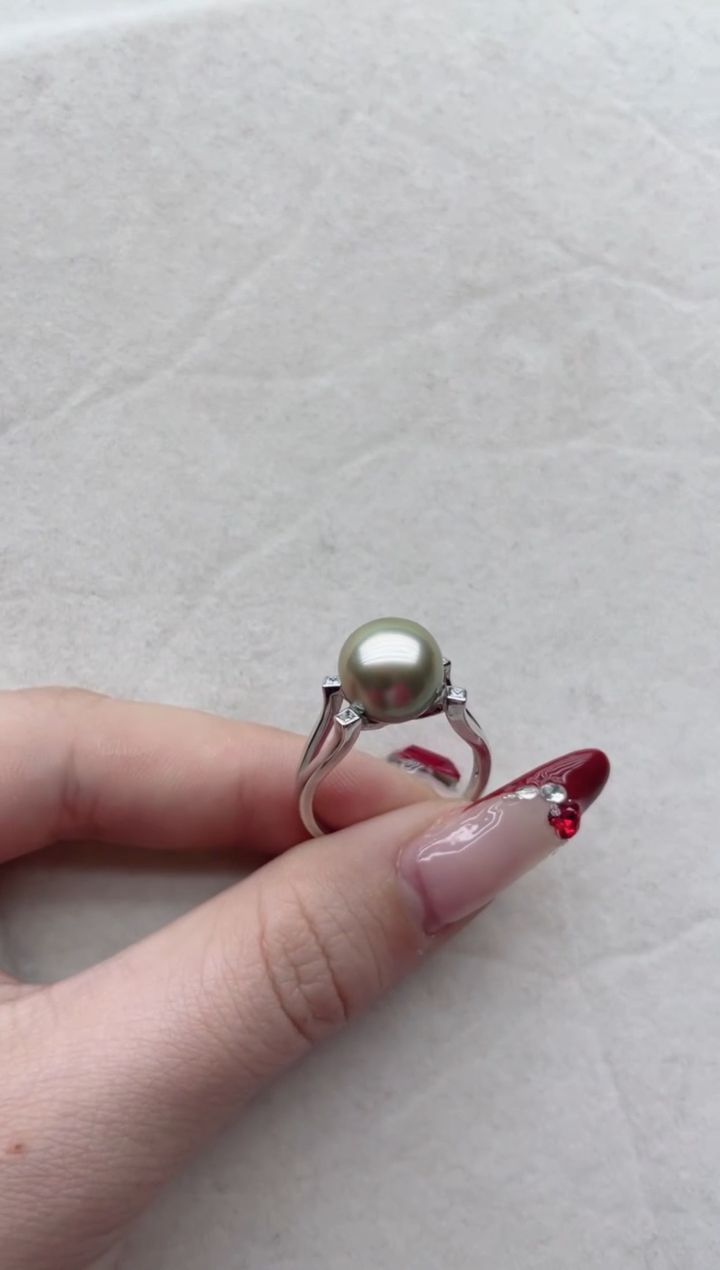 【闪购商品】海水珍珠吊坠银S925镶嵌A54