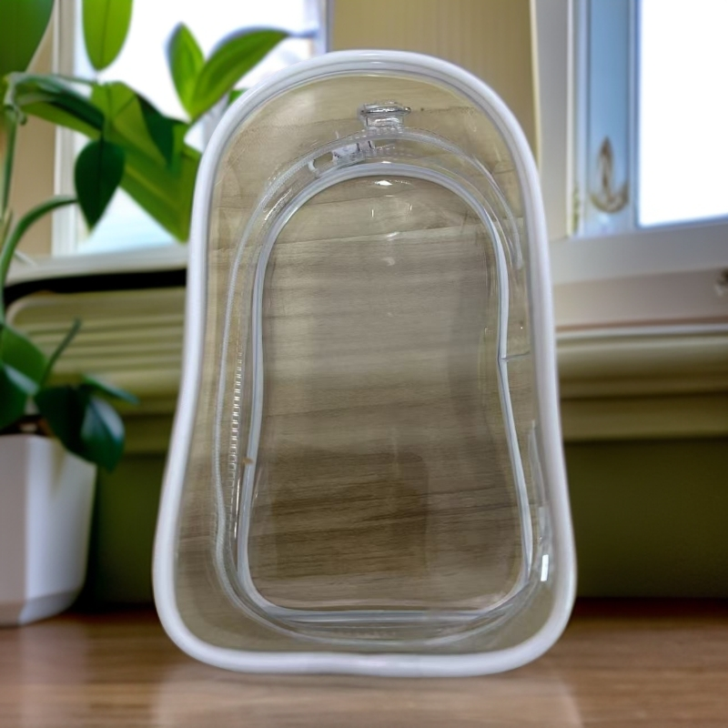 个性玩偶空包透明白色创意公仔收纳袋多用途防尘简约款