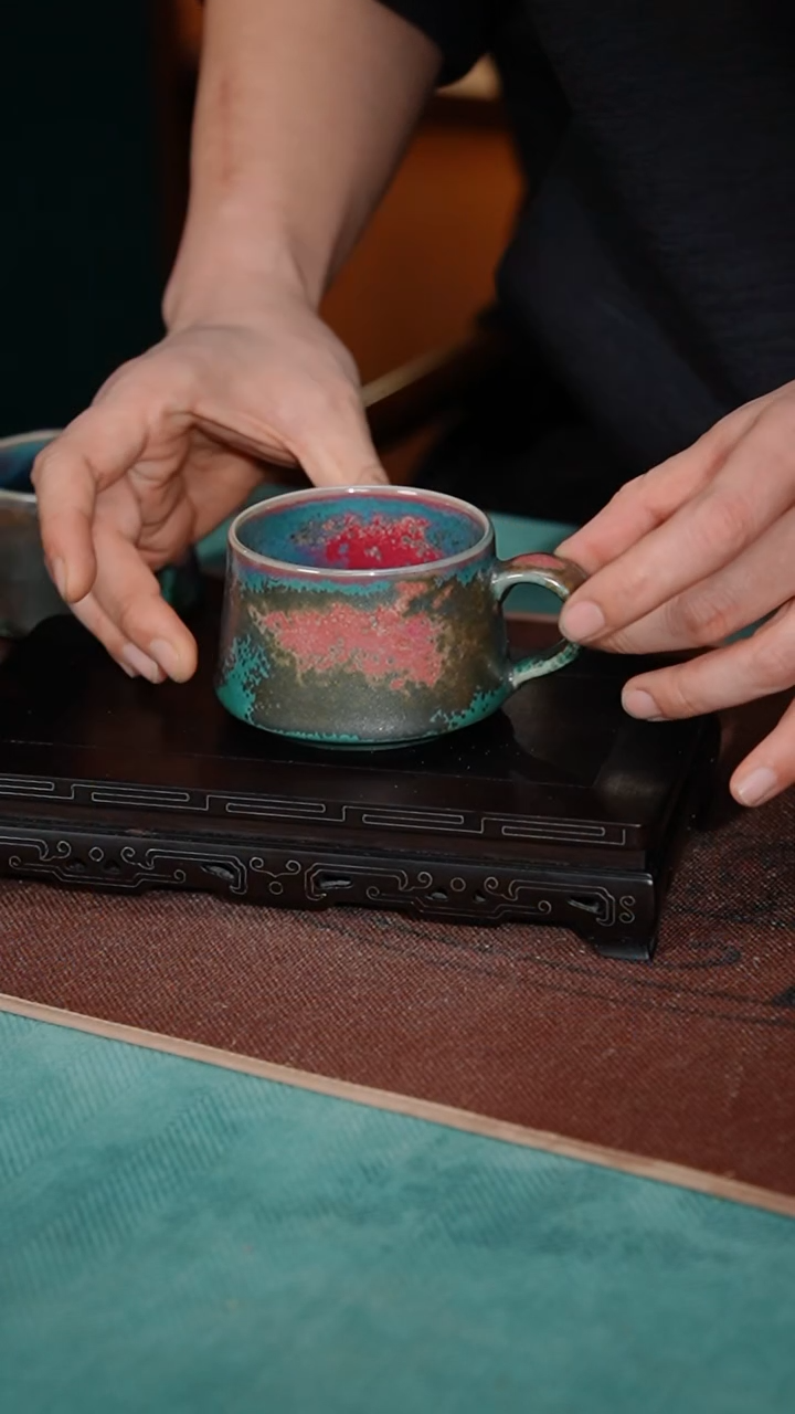 【闪购商品】123-1咖啡杯（炉钧釉）