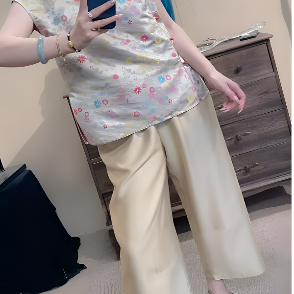 【三号国风裤子链接】高端香云纱百搭女装直播链接裤子网红宽松