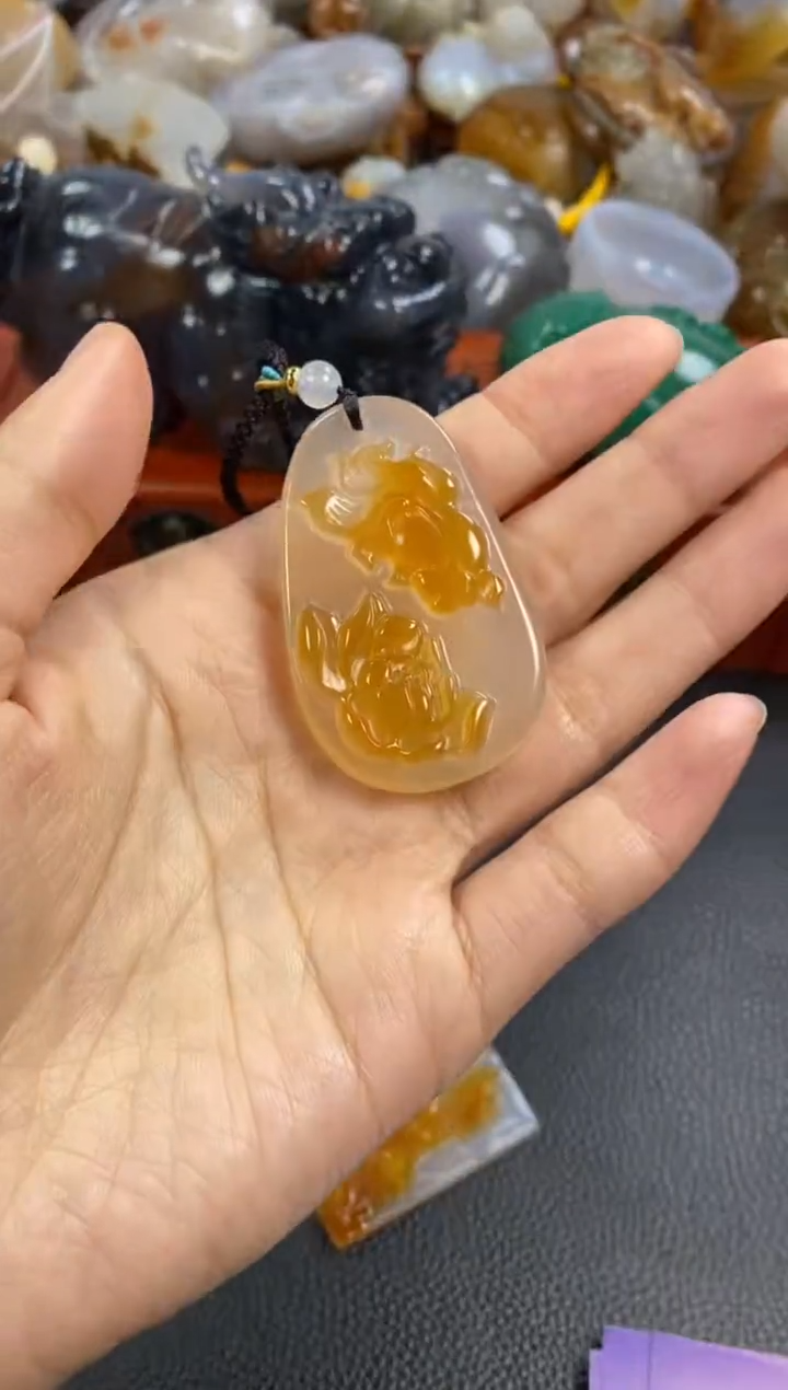 未镶嵌挂件玛瑙/玉髓异*1