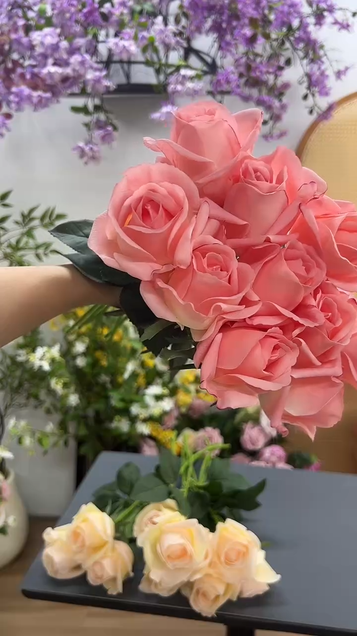 10枝粉色手感保湿情义玫