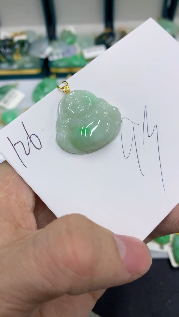 【闪购商品】翡翠颈饰18K金镶嵌翡翠