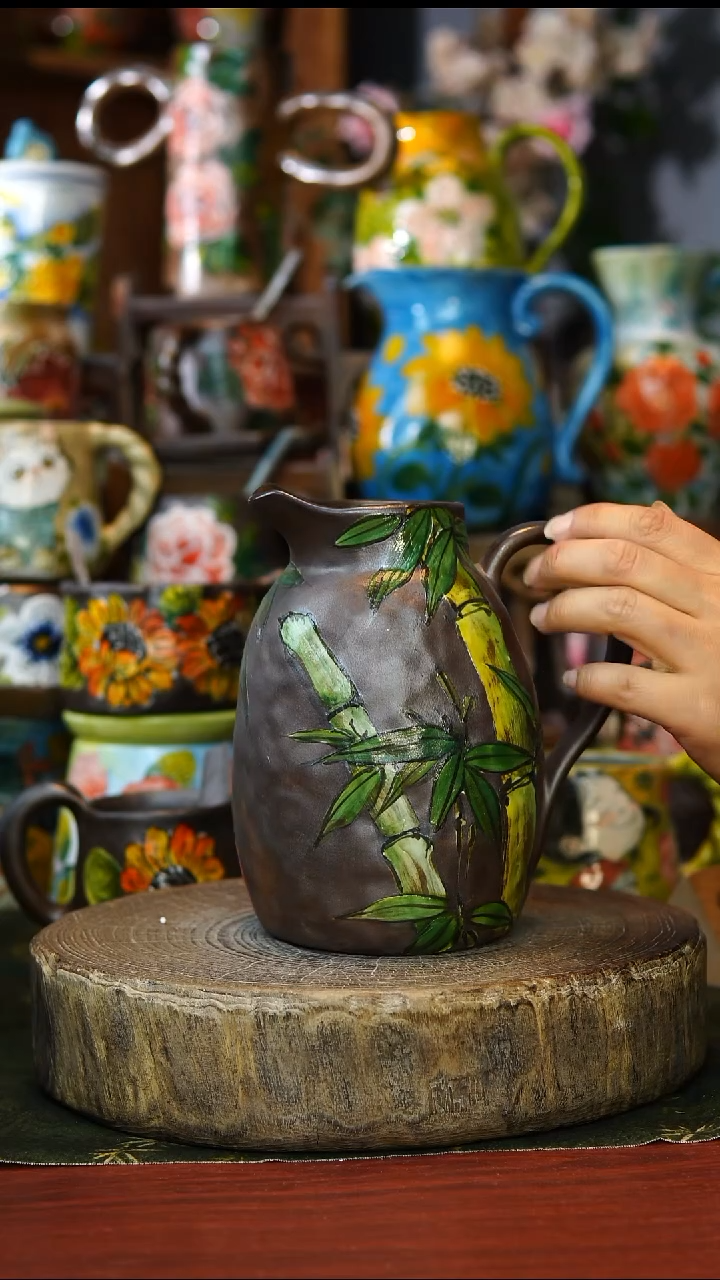 陶瓷95景德镇手工手绘釉下彩