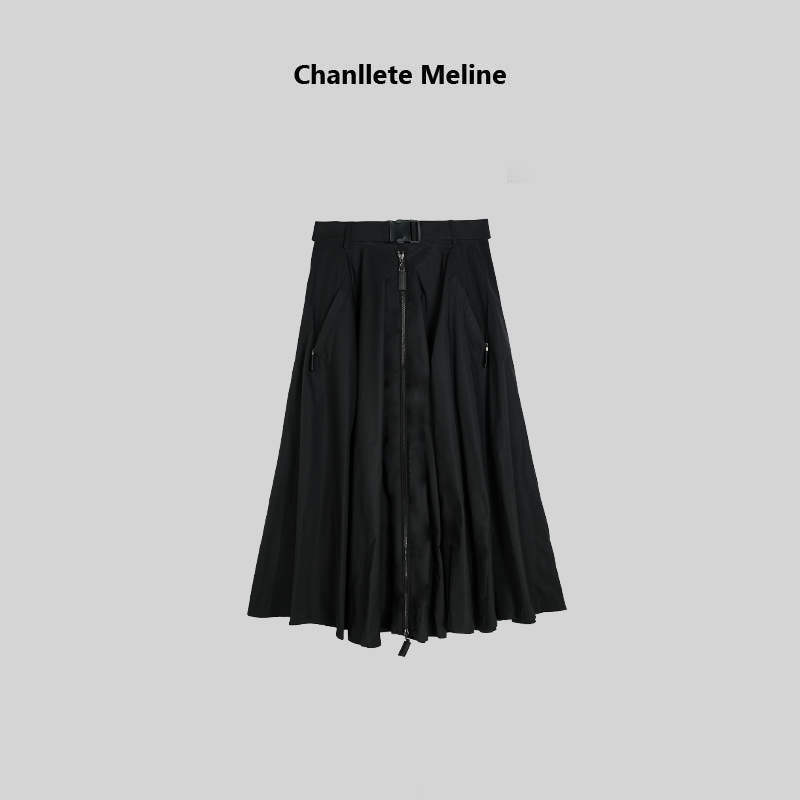 【Chanllete Meline】“耀黑女王”时髦伞裙时尚半身裙CMCQ-10104