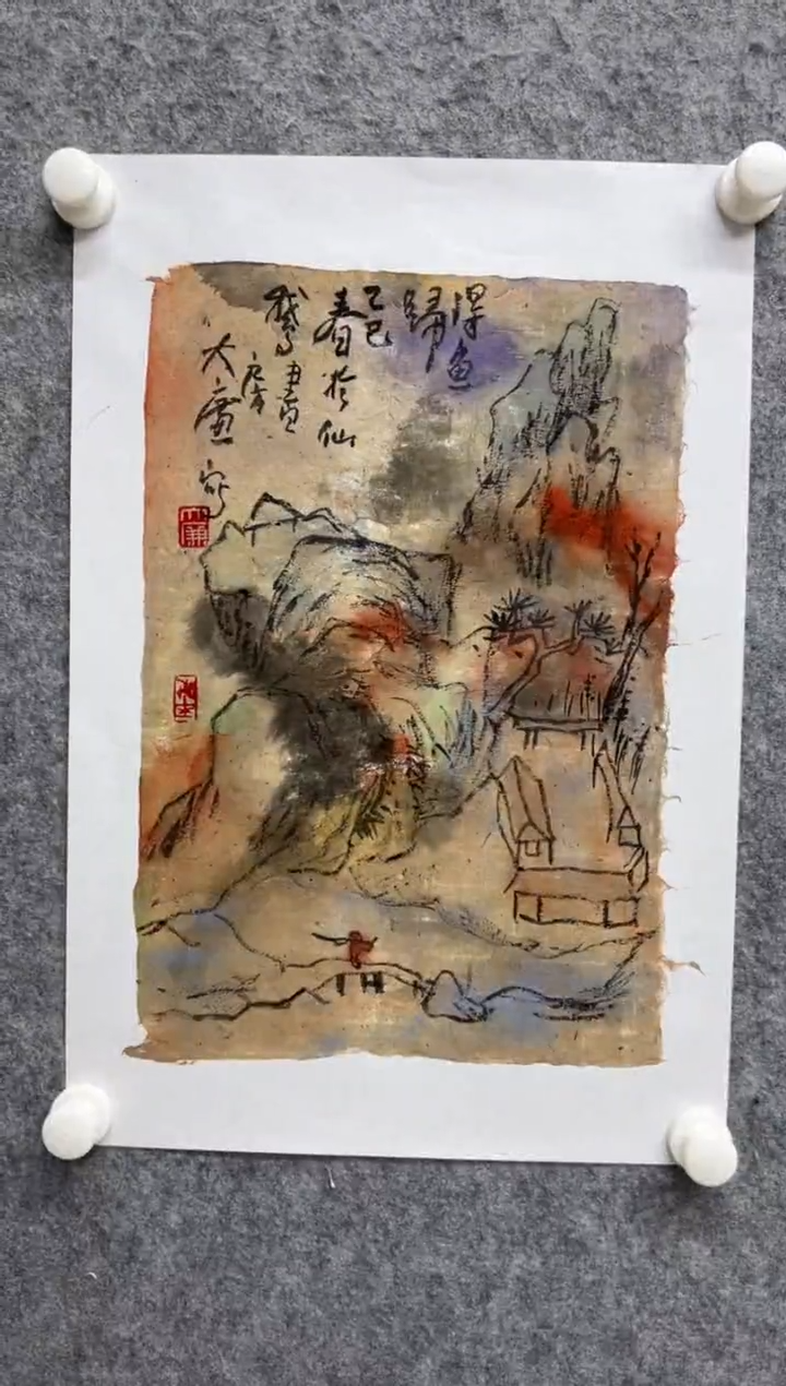 【闪购商品】国画写意画花鸟画手绘