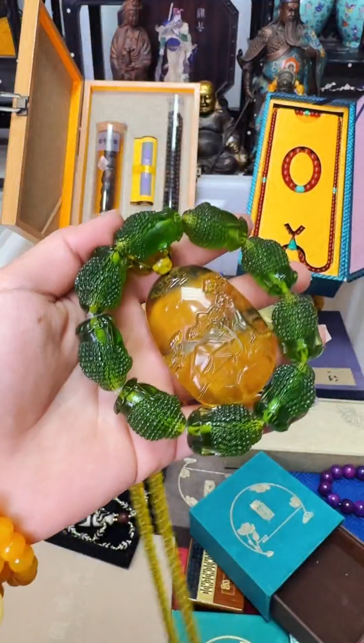 【闪购商品】蓝珀颈饰未镶嵌老板娘推荐------------
