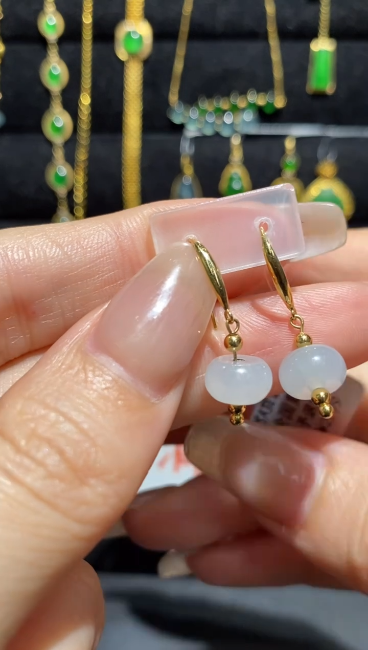 【闪购商品】翡翠耳饰未镶嵌耳饰