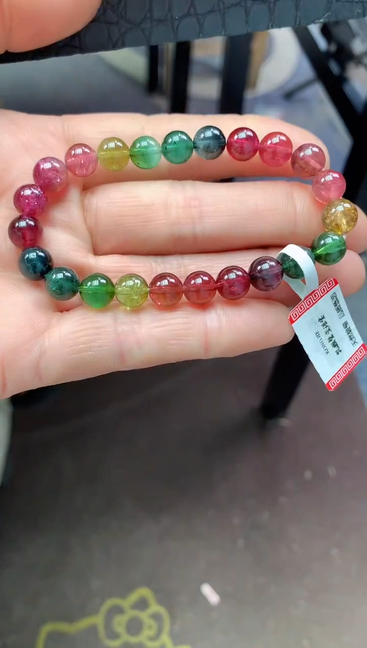 【闪购商品】碧玺手串未镶嵌多样性发一条