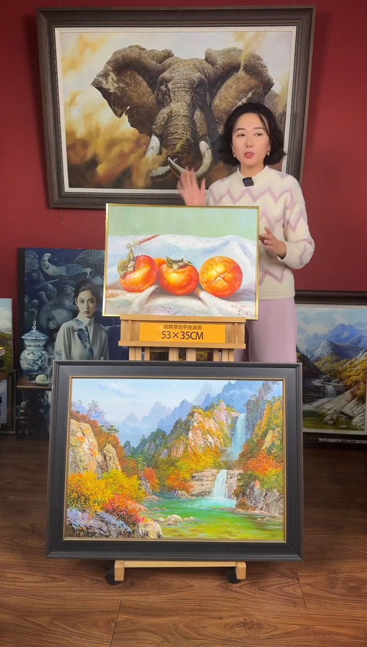 油画【84号】约53*35cm丨朝鲜原创纯手绘孤品油画丨顺丰包邮