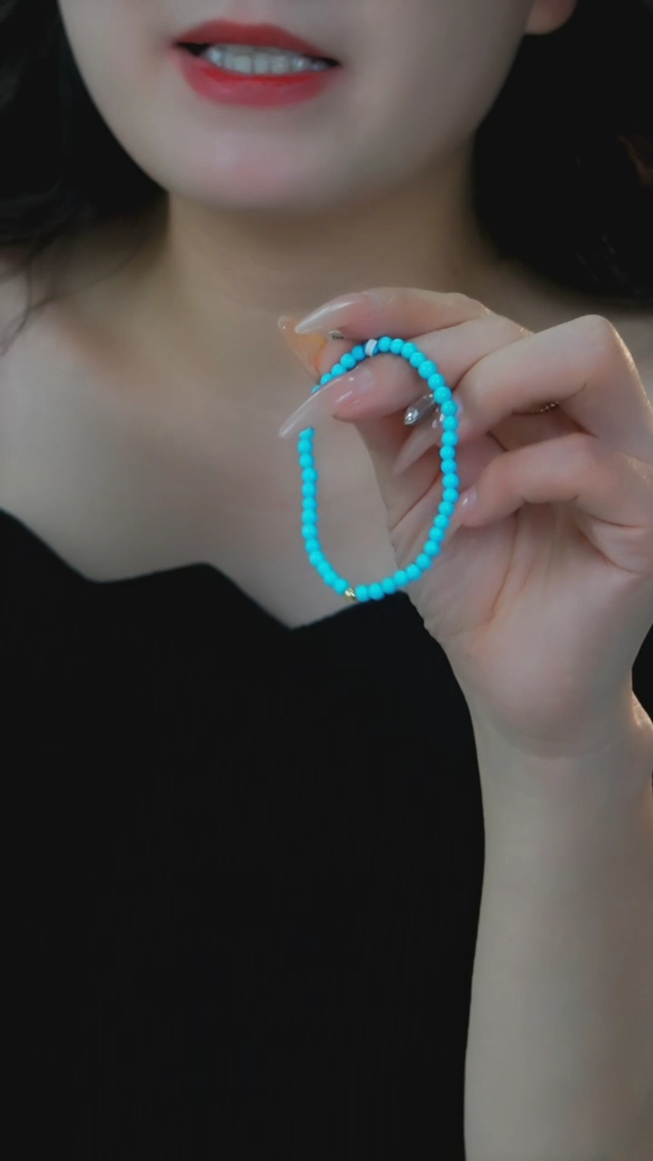 【闪购商品】绿松石手链18K金镶嵌发货一件