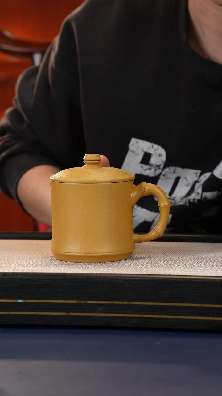 【闪购商品】紫砂茶杯黄金段泥竹节杯23