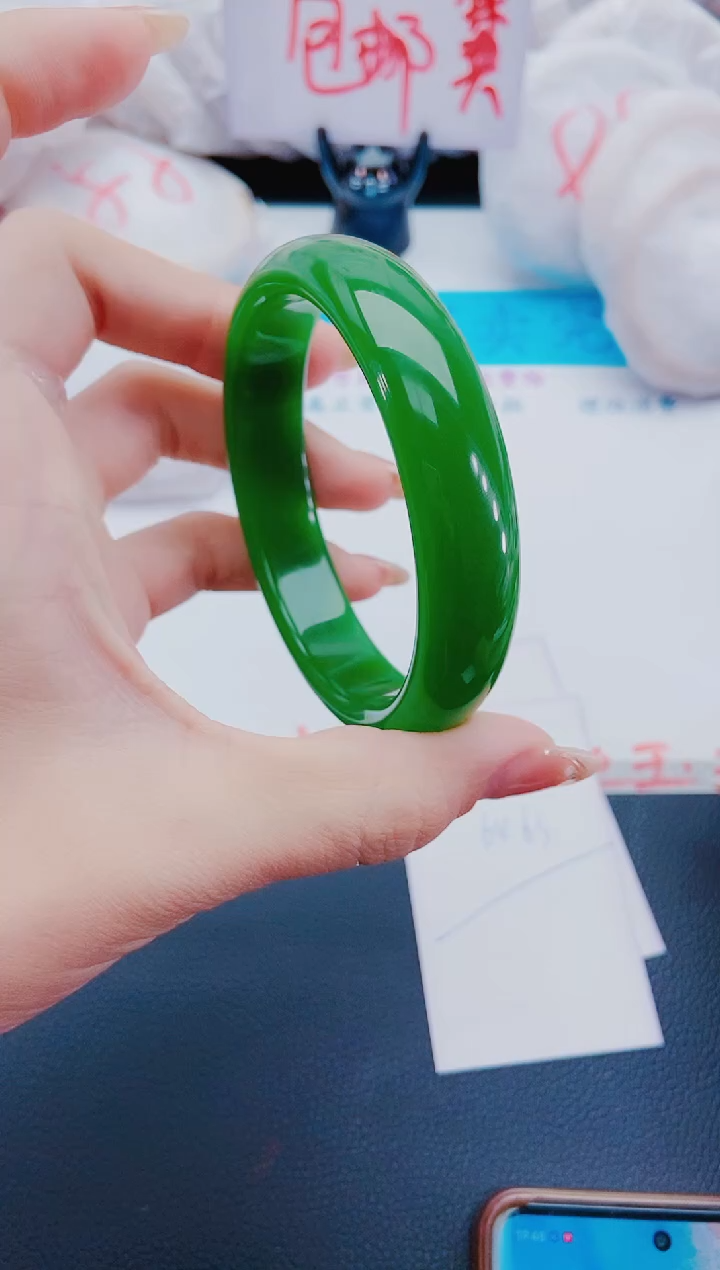 未镶嵌手镯石英质玉L164-63-64