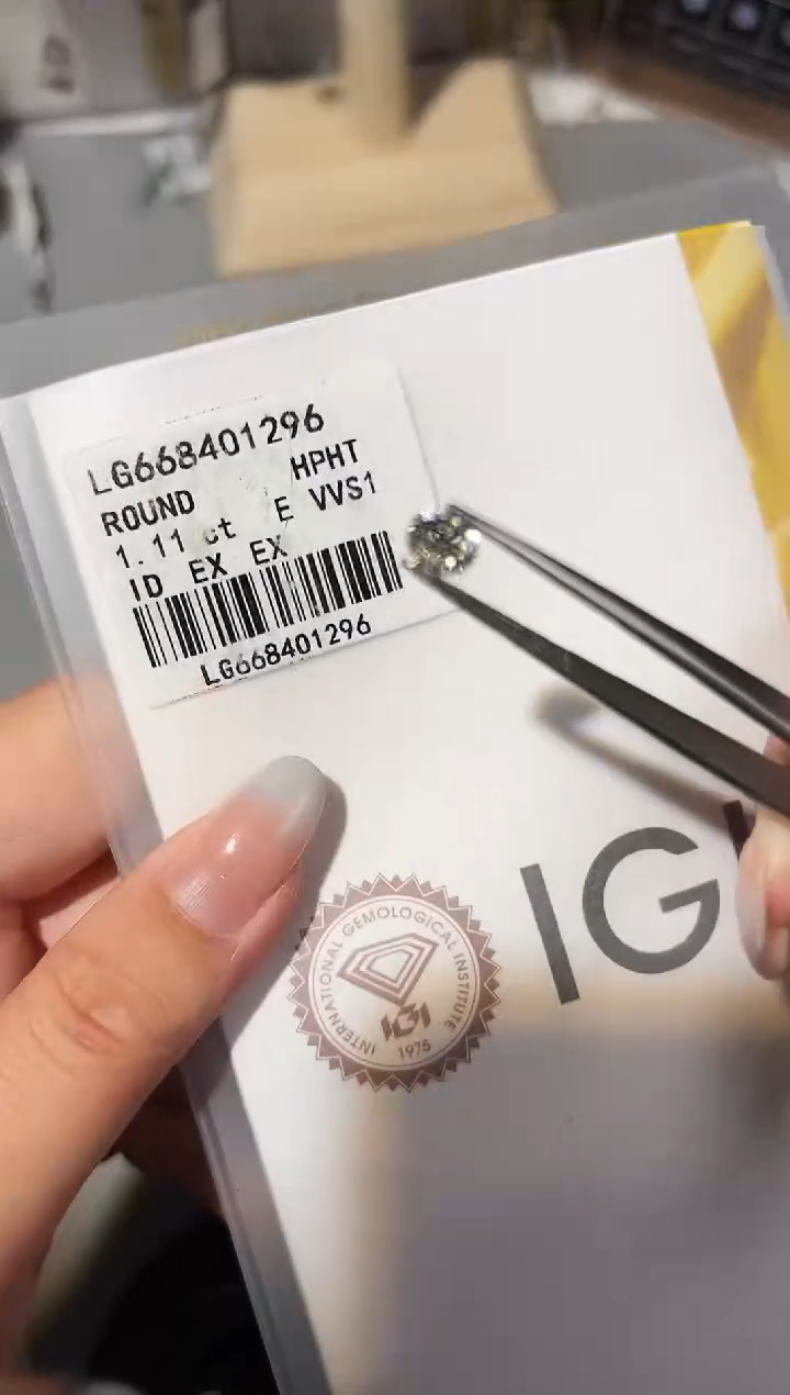 【闪购商品】实验室培育钻石裸石未镶嵌LG1296 1.11ct
