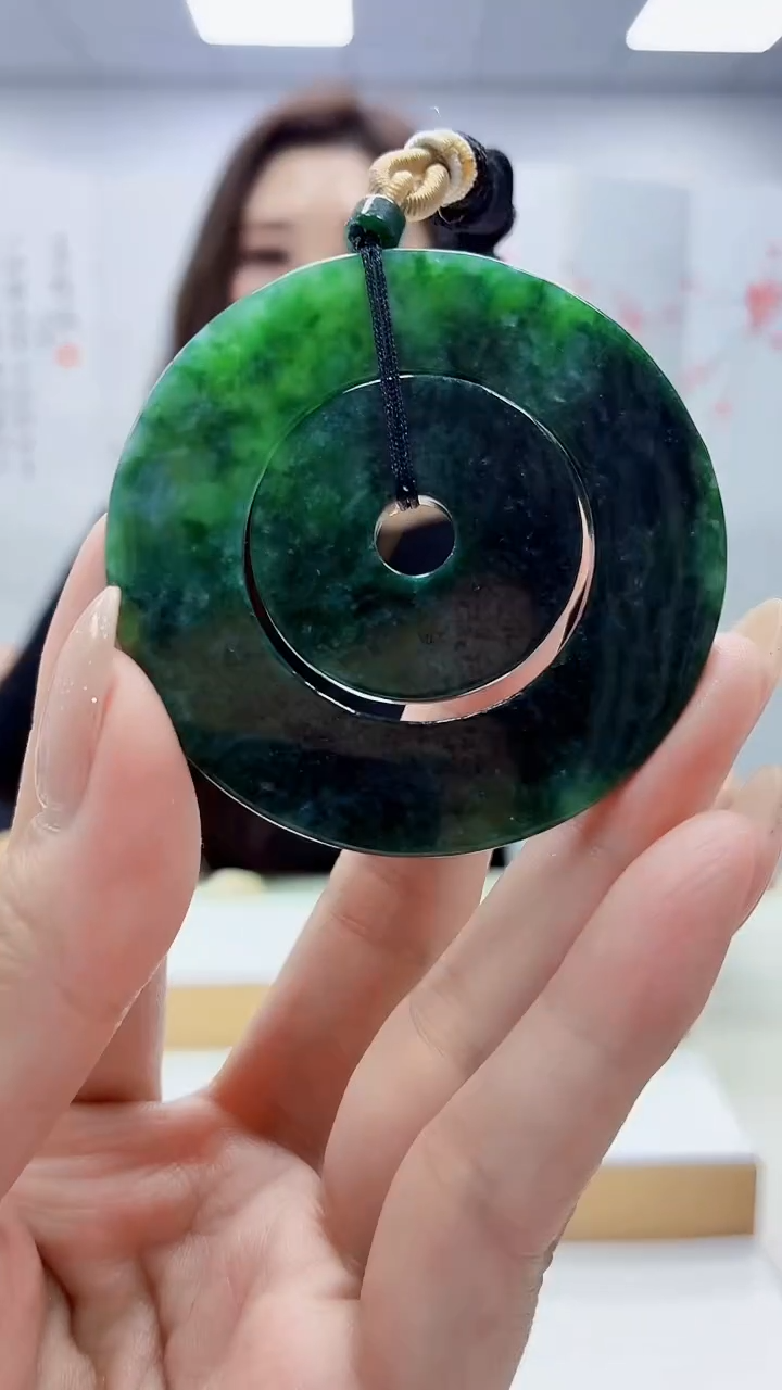 未镶嵌定制翡翠4829MM-毛货挂件17