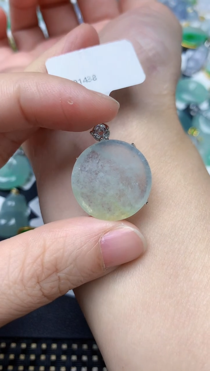 颈饰未镶嵌翡翠天然缅甸A货翡翠