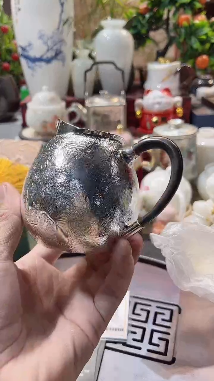 瓷片德艺茶器直播间@@银公杯