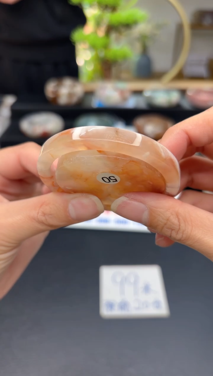 【闪购商品】石英质玉手镯未镶嵌C238(61圈赠送镯心)