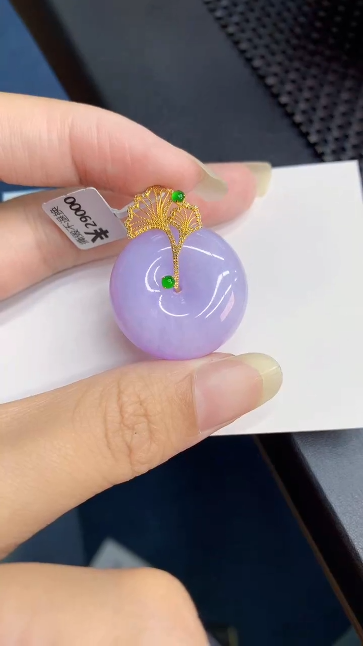 【闪购商品】翡翠颈饰18K金镶嵌000000008