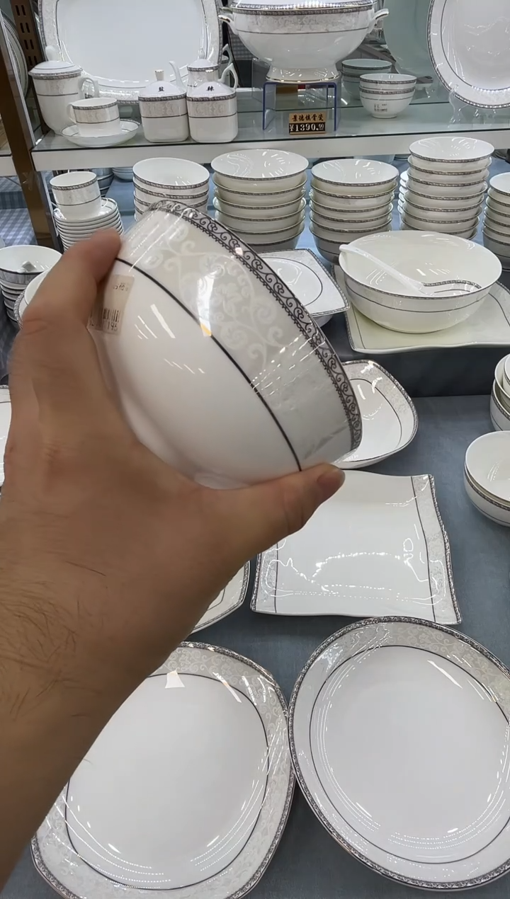 骨瓷玲珑5高6个...
