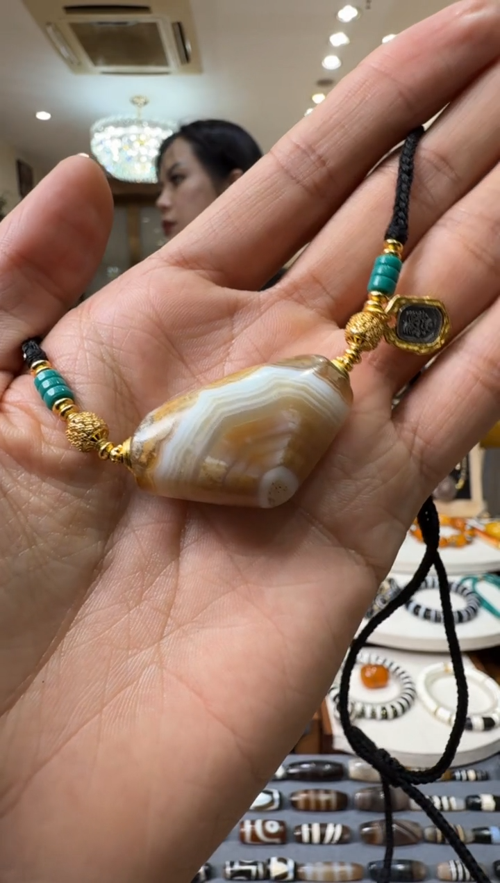 【闪购商品】玛瑙/玉髓珠宝半成品未镶嵌玛瑙珠项链