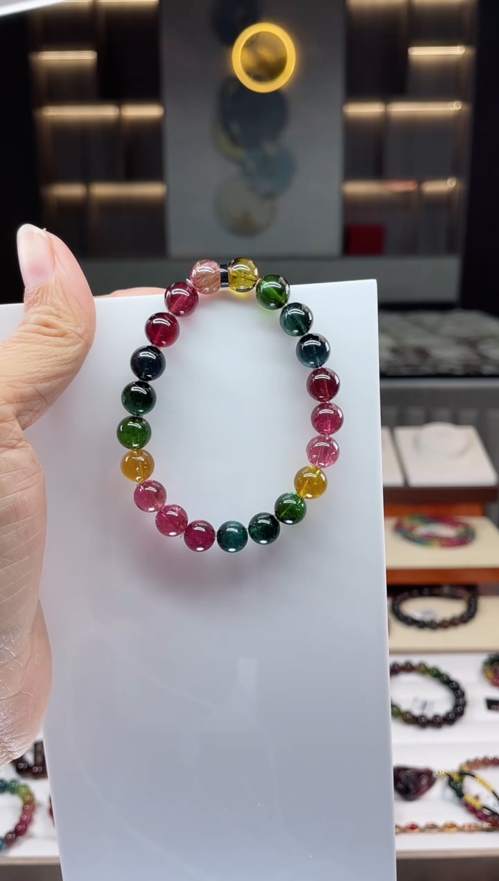 单圈手串未镶嵌碧玺（多样性发一条）Q