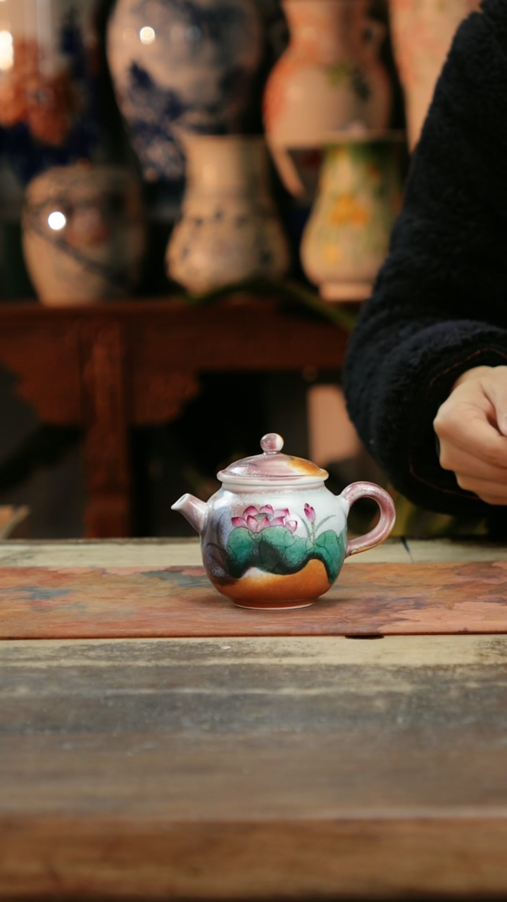 【闪购商品】瓷片景德镇纯手工釉下彩精品花瓶