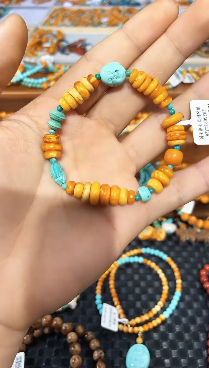 【闪购商品】琥珀手链未镶嵌手串多样发其一