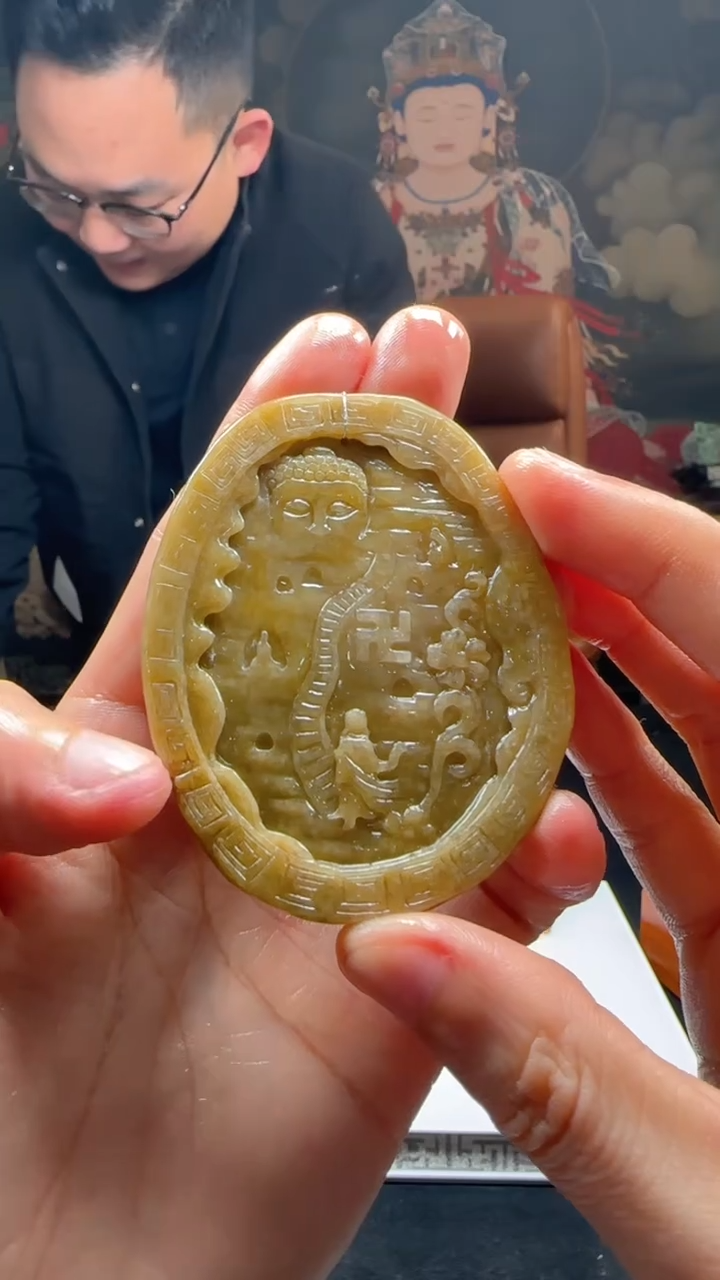 【闪购商品】定制翡翠未镶嵌L-@@QJXC113107