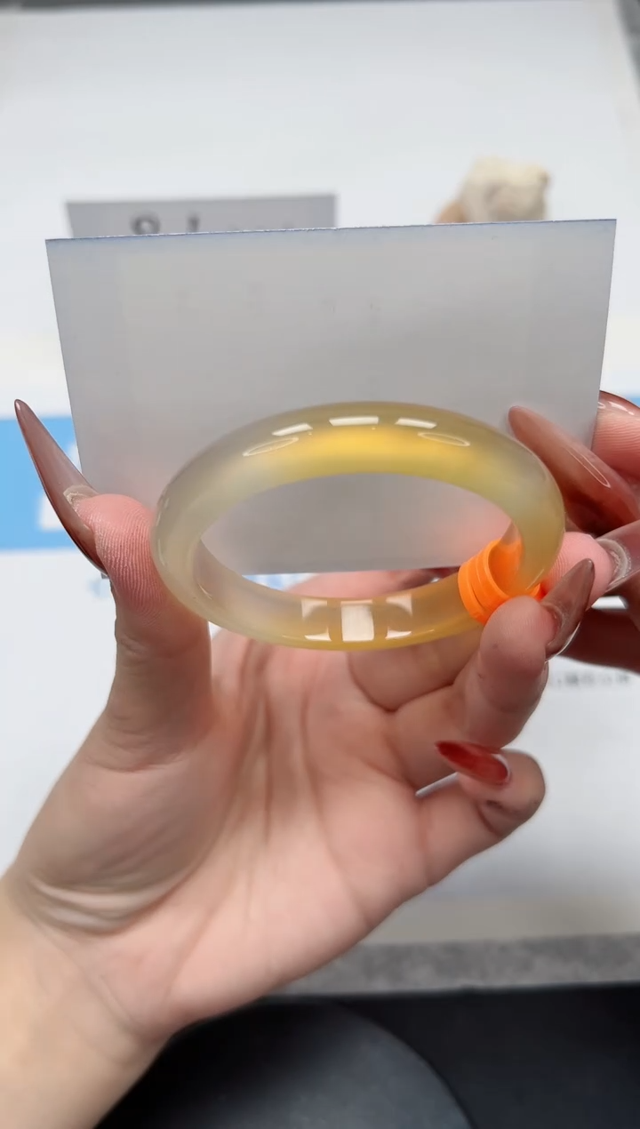 【闪购商品】玛瑙/玉髓手镯未镶嵌262/香槟53.2