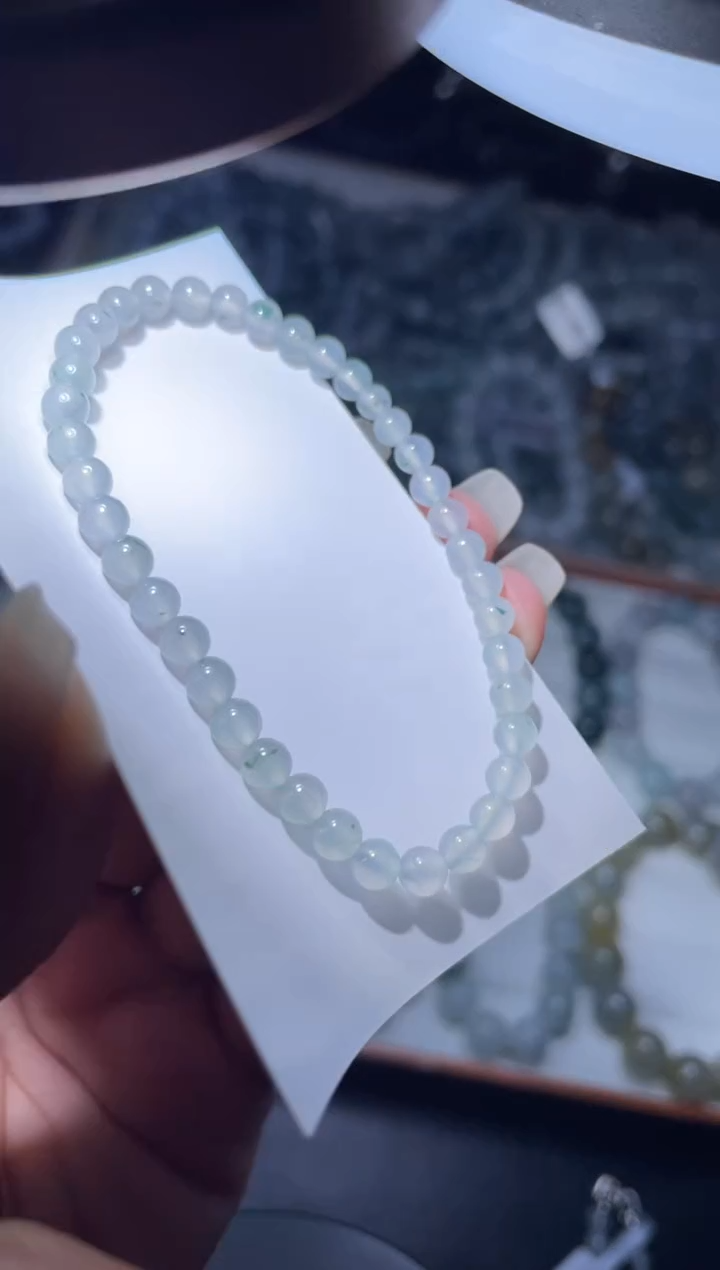 【闪购商品】定制翡翠未镶嵌天然缅甸A货翡翠手串80