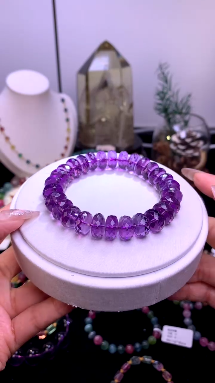 水晶手链未镶嵌【梦源珠宝】天然水晶单圈手链