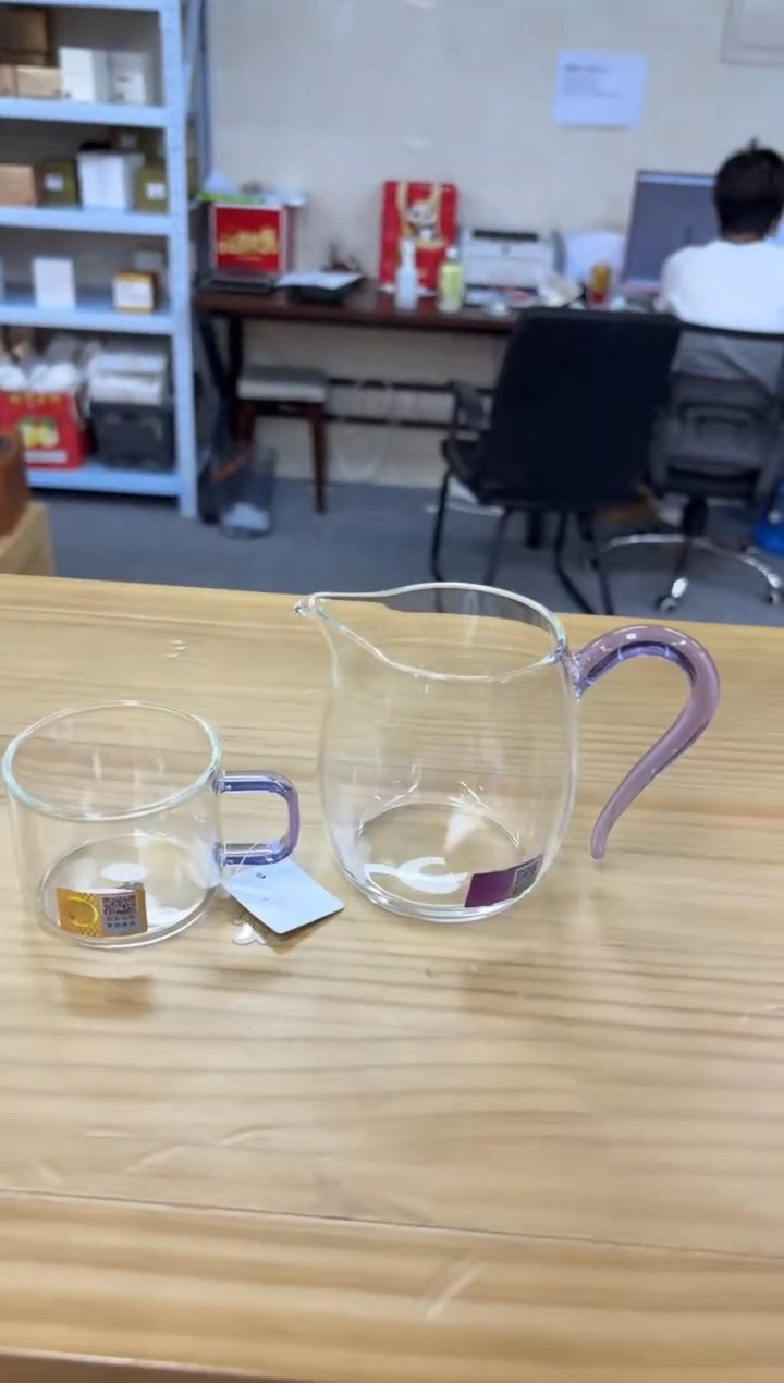 禾器慕然茶海浅紫色+禾器清禾杯一个装