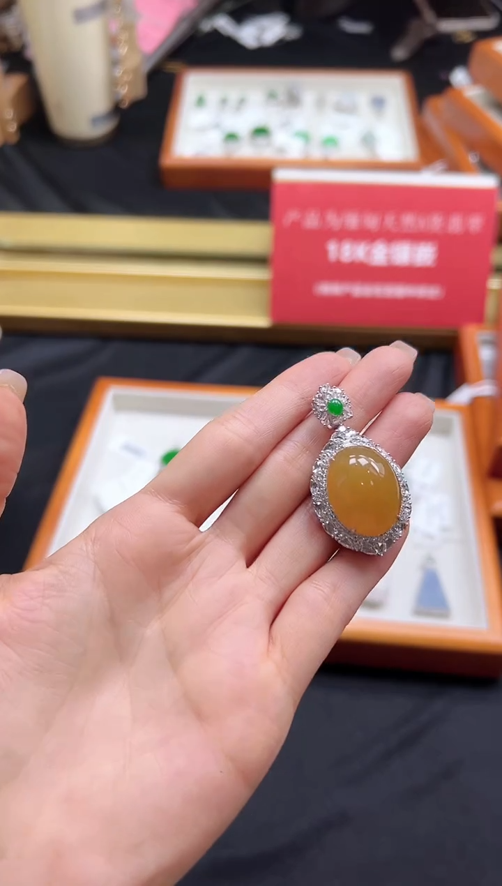 【闪购商品】翡翠颈饰18K金镶嵌DFZ0311-17