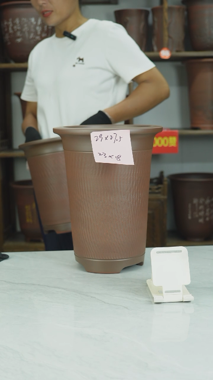 桶盆种****梁全手工制作高温烧制