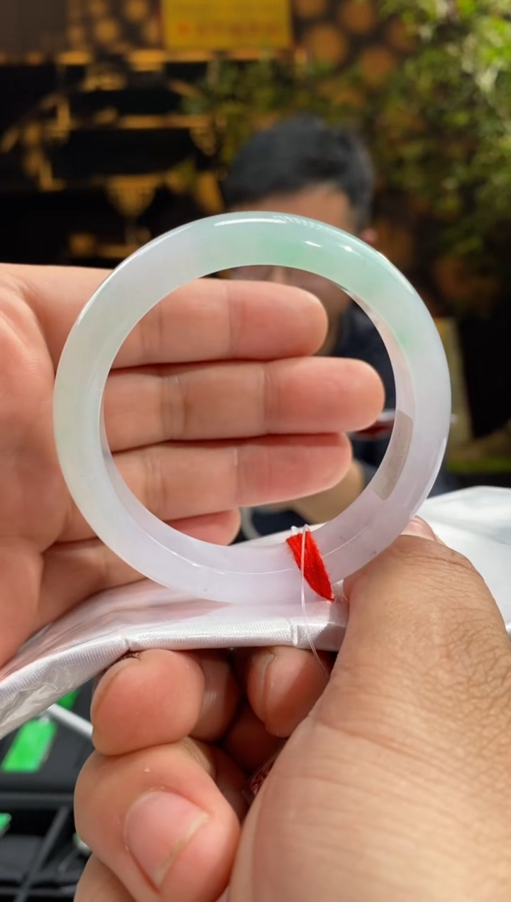 【闪购商品】翡翠手镯未镶嵌90093-天然翡翠a货53.4圈口