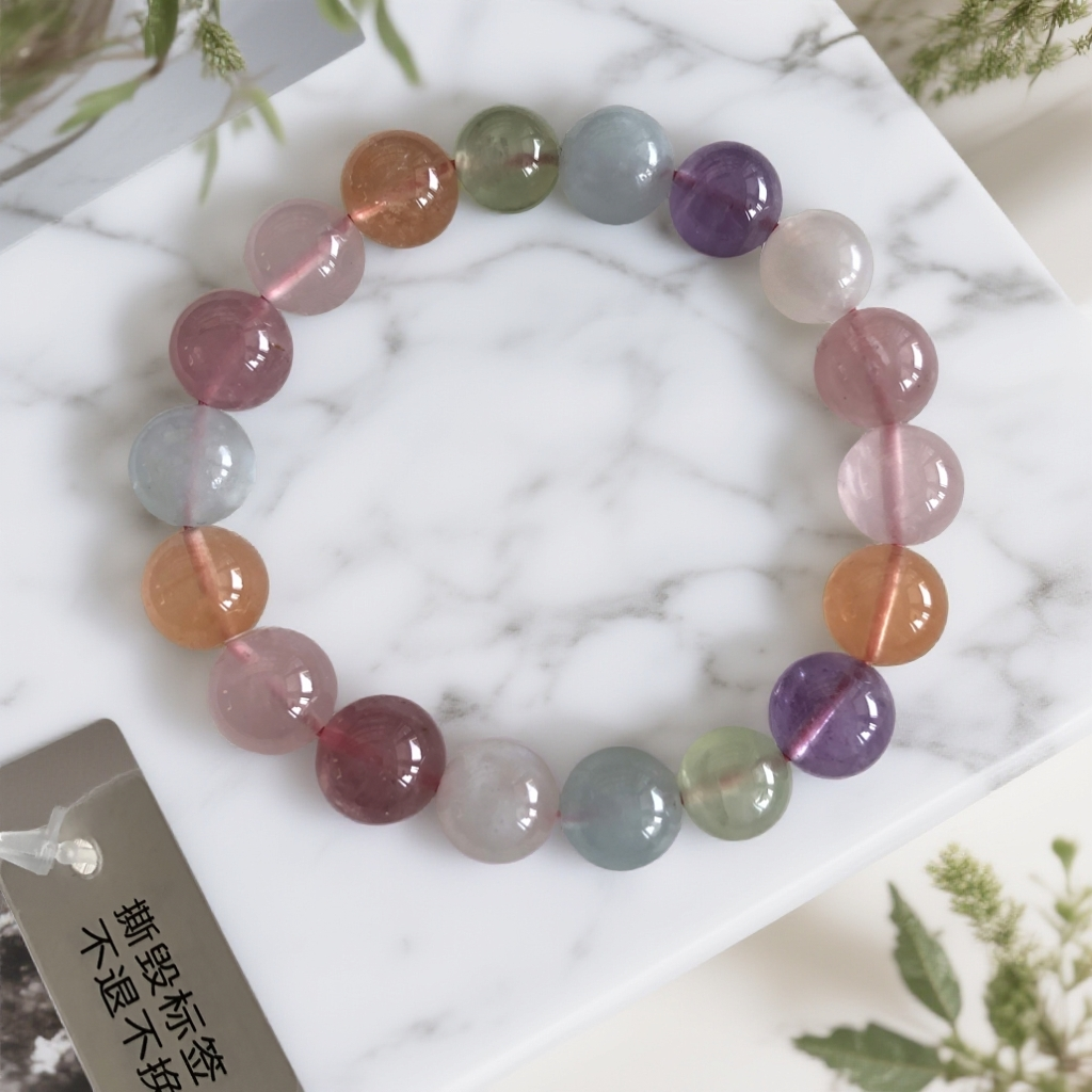 【彩虹多宝】原创设计多宝水晶手串020