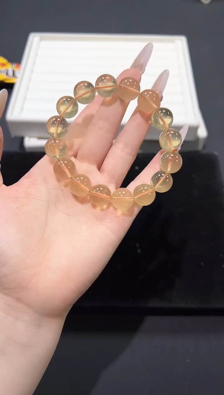 水晶手串未镶嵌10Q多样性发其一【1条】默认微瑕13mm