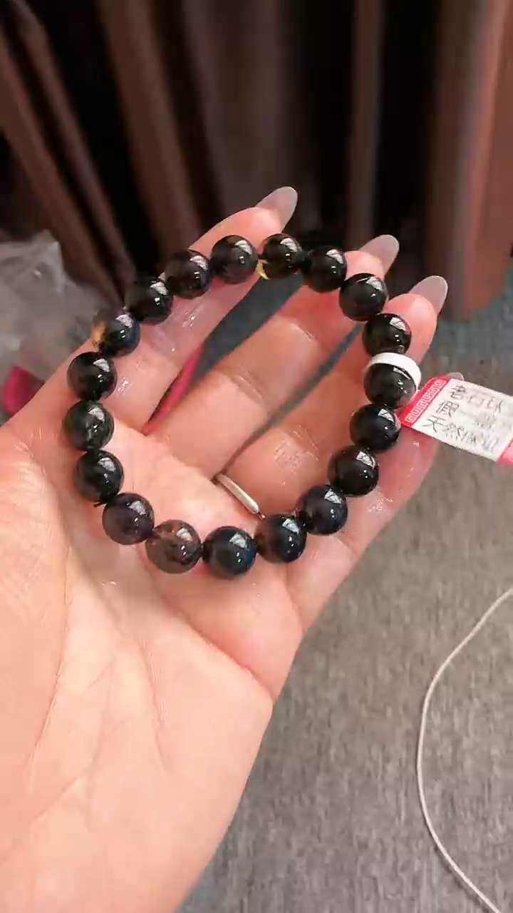 【闪购商品】琥珀手链未镶嵌规格10翁珀手串#46