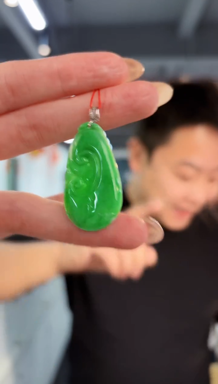【闪购商品】翡翠颈饰18K金镶嵌缅料A货/支持复检/一件