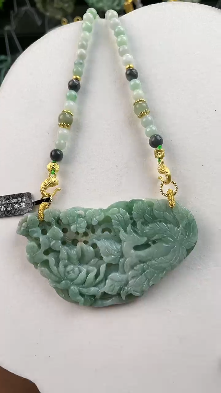 【闪购商品】翡翠颈饰未镶嵌2188(赠链)部分宝贝微瑕主播介绍为准