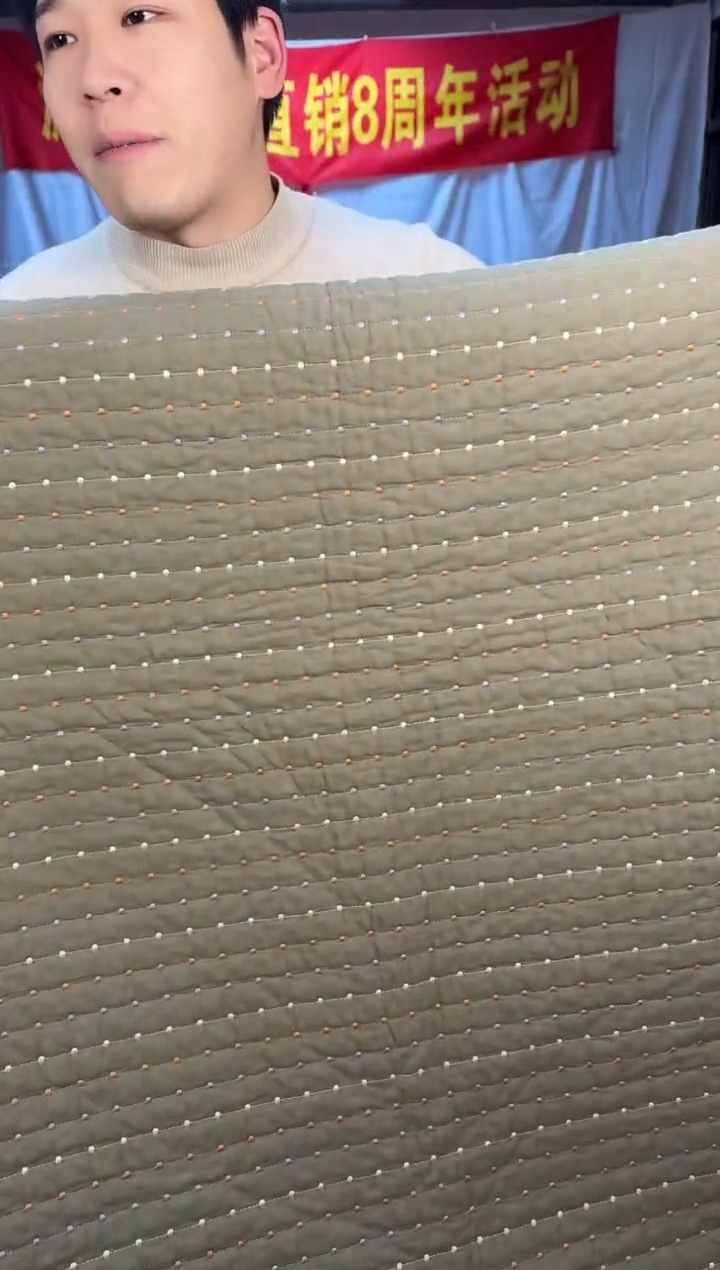 棉军绿色230*250单床盖纯棉